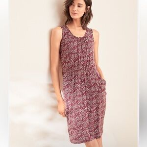 Garnet Hill Sleeveless Pocket Detail Floral Dress Size Small